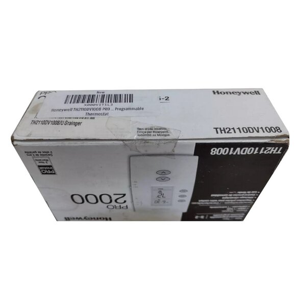 new Honeywell PRO 2000 Programmable 1H/1C Vertical Thermostat TH2110DV1008 - Picture 4 of 4